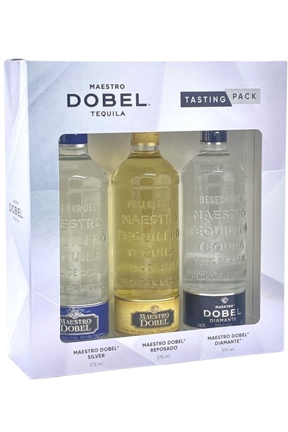 MAESTRO DOBEL TEQUILA TASTING PACK SILVER REPOSADO DIAMANTE 3X375ML