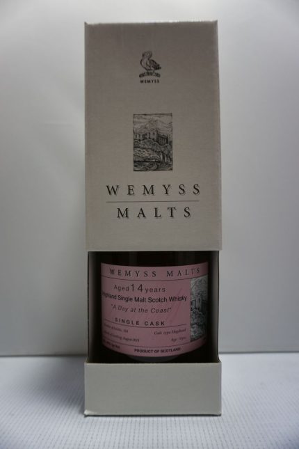 WEMYSS MALTS SCOTCH SINGLE MALT SINGLE CASK HIGHLAND A DAY AT THE COAST 92PF 14YR 750ML