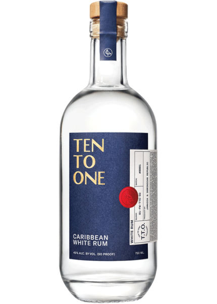 TEN TO ONE RUM WHITE CARIBBEAN 750ML