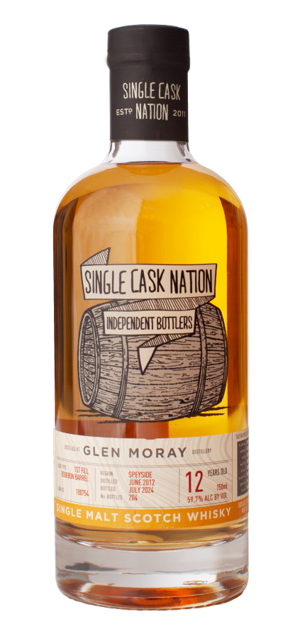 SINGLE CASK NATION SCOTCH SINGLE MALT GLEN MORAY DISTILLERY 12YR 750ML