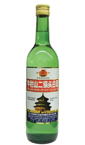NIU LAN SHAN ER GUO TOU BAIJIU DISTILLED FROM SORGHUM CHINA 750ML