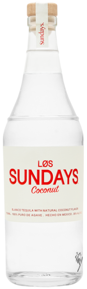 LOS SUNDAYS TEQUILA BLANCO COCONUT FLAVOR 750ML
