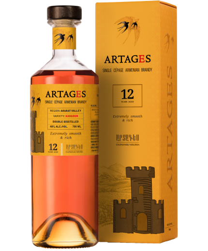 ARTAGES BRANDY SINGLE CEPAGE ARMENIA 12YR 700ML