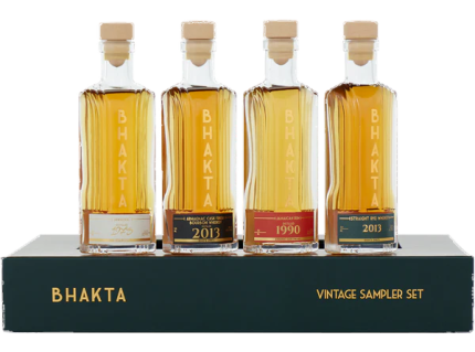 BHAKTA VINTAGE SAMPLER SET ( ARMEGNAC 1973,JAMAICAN RUM 1990, RYE 2013, BOURBON CASK FIN 2013 ) 4X50ML