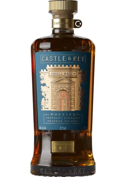CASTLE & KEY BOURBON STRAIGHT SMALL BATCH WHEATED KENTUCKY 750ML