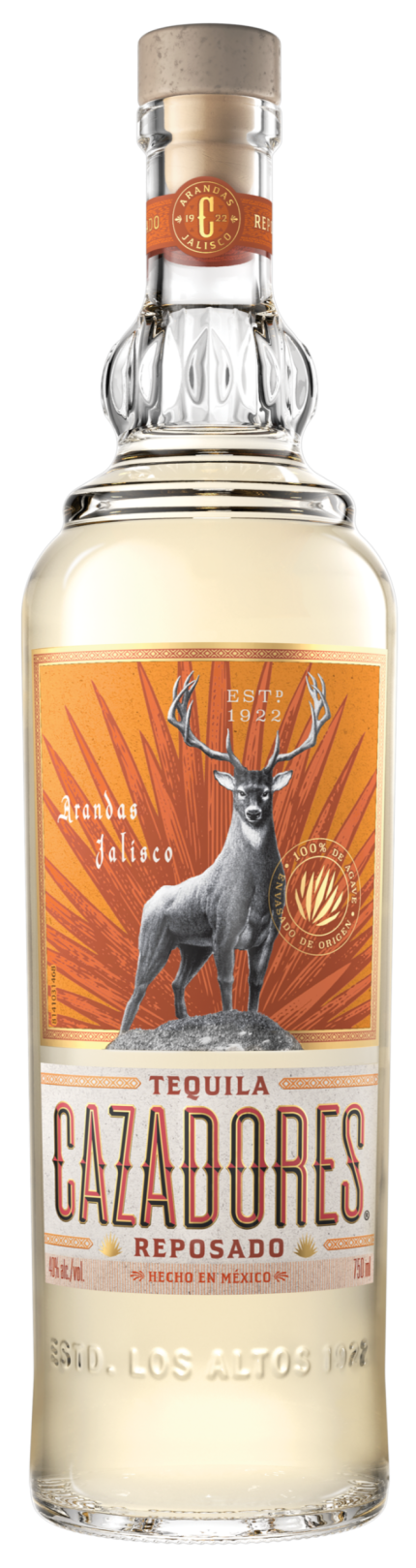 CAZADORES TEQUILA REPOSADO 750ML