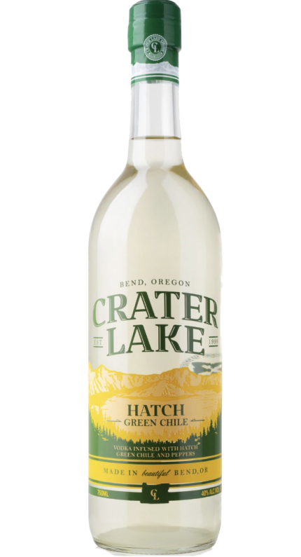 CRATER LAKE VODKA HATCH GREEN CHILE OREGON 750ML