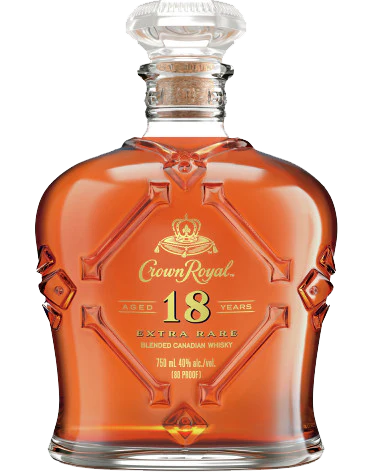 CROWN ROYAL WHISKEY EXTRA RARE CANADA 18YR 750ML