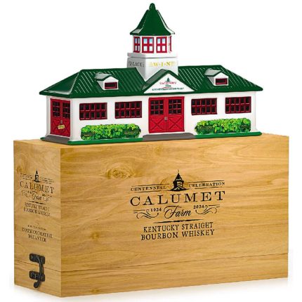 CALUMET FARM BOURBON STRAIGHT 100TH ANNIVERSARY CERAMIC FARM DECANTER 750ML