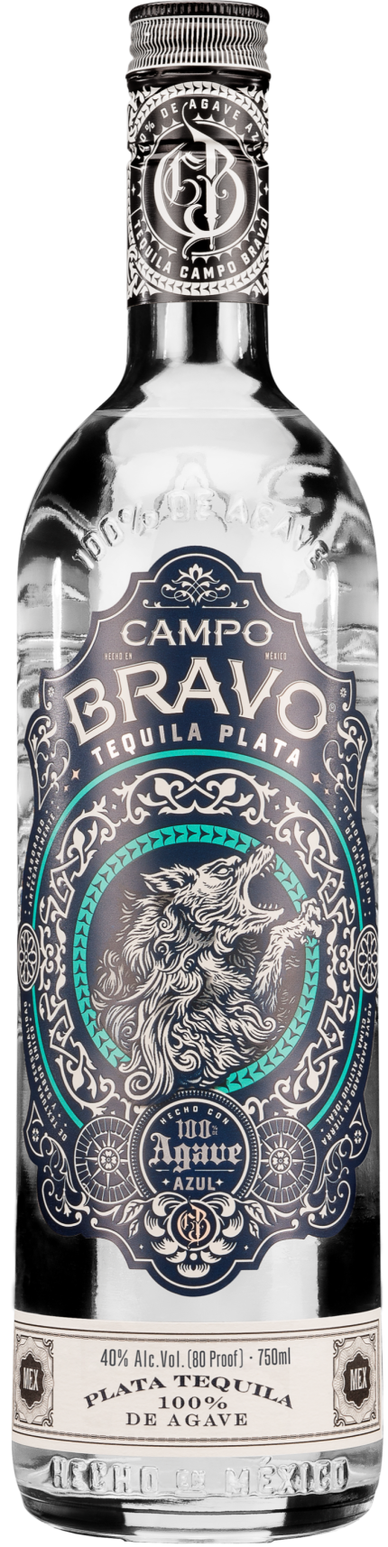 CAMPO BRAVO TEQUILA PLATA 750ML