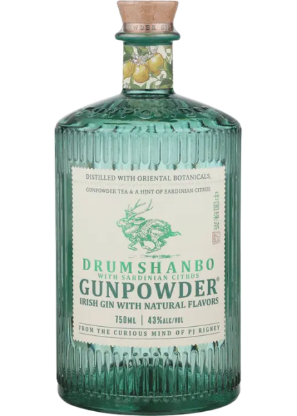 DRUMSHANBO GUNPOWDER GIN SARDINIAN CITRUS IRISH 750ML