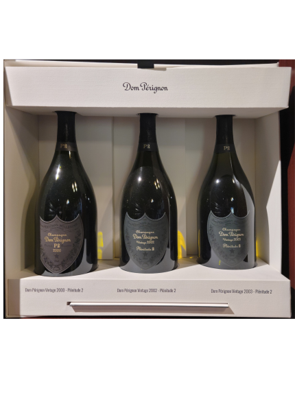 DOM PERIGNON CHAMPAGNE BRUT P2 VERTICAL PACK (99/02/03) FRANCE 750ML