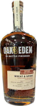 OAK & EDEN BOURBON WHEAT & SPIRE FRENCH OAK PRIVATE BARREL SELECT INDIANA 750ML - Image 2