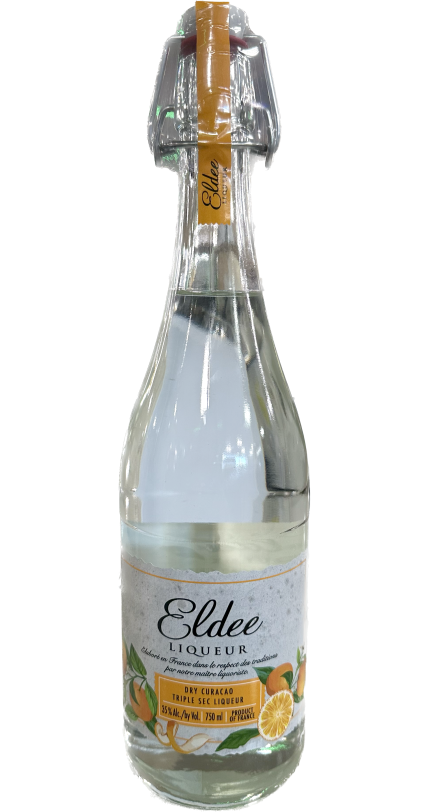 ELDEE LIQUEUR DRY CURACAO TRIPLE SEC FRANCE 750ML