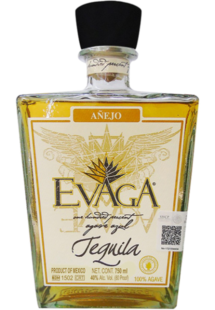 EVAGA TEQUILA ANEJO 750ML