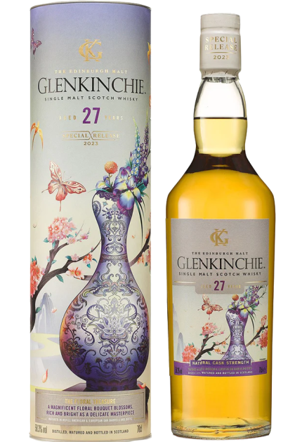 GLENKINCHIE THE FLORAL TREASURE SCOTCH SINGLE MALT 2023 EDITION 27YR 750ML