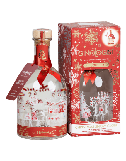 GINOLOGIST GIN CHRISTMAS SNOWGLOBE SOUTH FACTOR 750ML