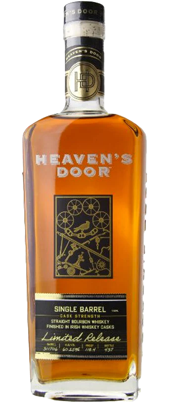 HEAVENS DOOR BOURBON SINGLE BARREL LIMITED EDITION FINISHED IN IRISH WHISKEY CASKS TENNESSEE 750ML
