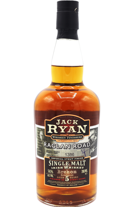 JACK RYAN WHISKEY SMALL BATCH RAGLAN RUSH IRISH 5YR 700ML