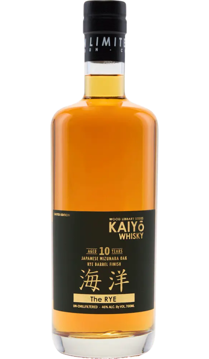 KAIYO WHISKEY THE RYE LIMITED WOOD LIBRARY SERIES RYE BARREL FINISH JAPAN 10YR 700ML