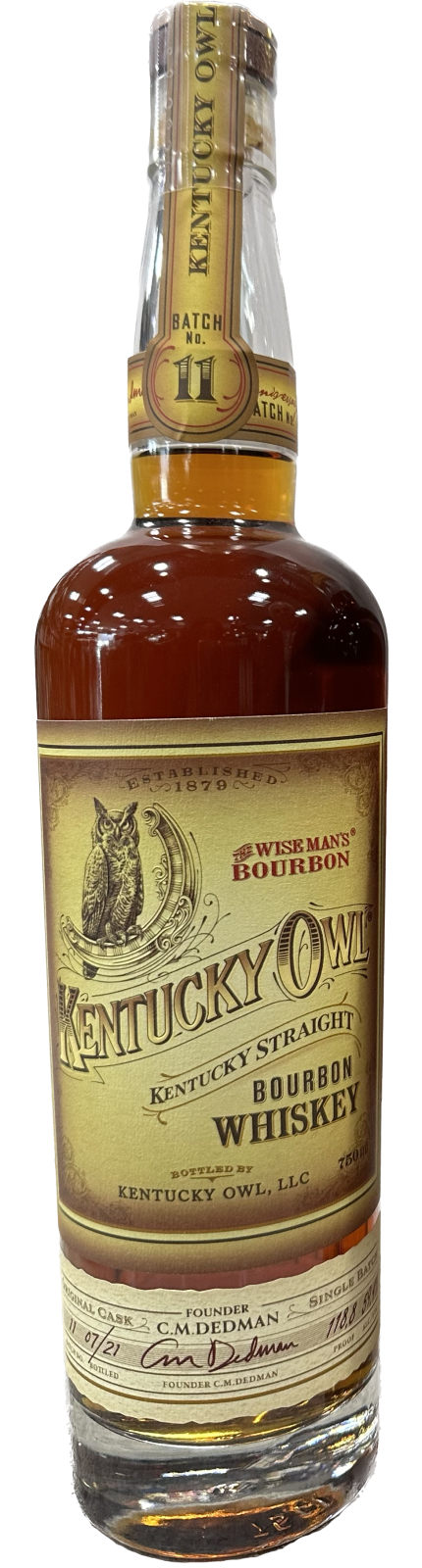 KENTUCKY OWL BOURBON THE WISEMAN'S BATCH 11 KENTUCKY 750ML