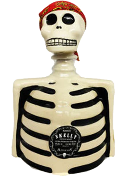 LOS AZULEJOS SKELLY TEQUILA BLANCO SKELETO 750ML