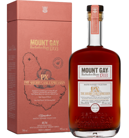 MOUNT GAY RUM MASTER BLENDER COLLECTION PX THE SHERRY CASK EXPRESSION BARBADOS 700ML
