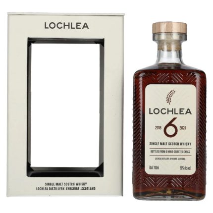 LOCHLEA SCOTCH SINGLE MALT BOTTLED FROM 6 HAND SELECTED CASKS 6YR 700ML