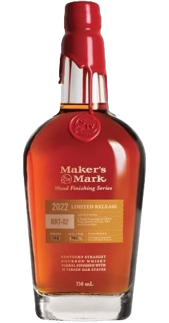 MAKERS MARK BOURBON WOOD FINISH SERIES BRT-02 LIMITED 2022 RELEASE KENTUCKY 750ML