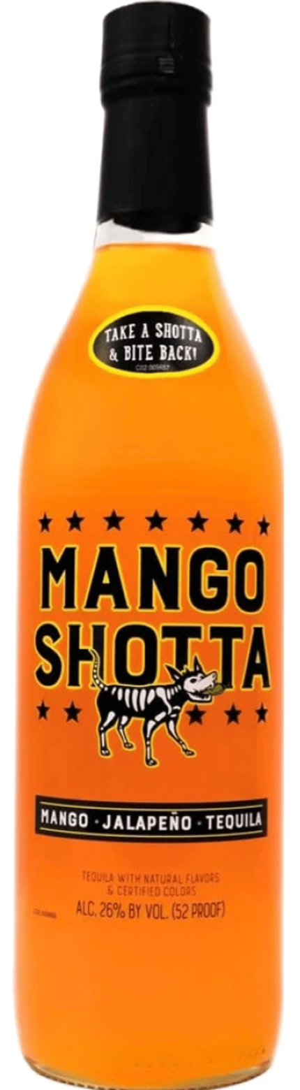 MANGO SHOTTA TEQUILA WITH NATURAL FLAVORS KENTUCKY 750ML