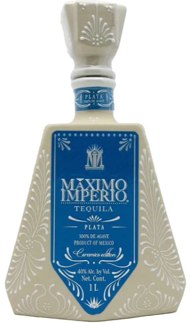 MAXIMO IMPERIO TEQUILA PLATA CERAMIC BOTTLE 1LI
