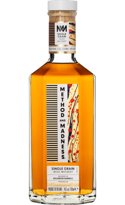 METHOD AND MADNESS WHISKEY SINGLE GRAIN MATURED IN BOURBON BARREL IRISH 750ML