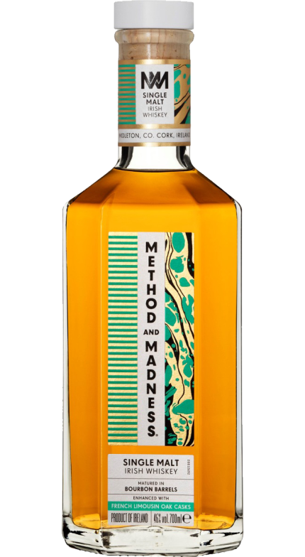 METHOD AND MADNESS WHISKEY SINGLE MALT FRENCH OAK CASKS IRISH 700ML