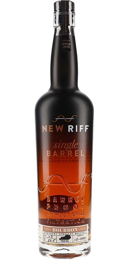 NEW RIFF BOURBON SINGLE BARREL SOUR MASH BARREL PROOF KENTUCKY 750ML