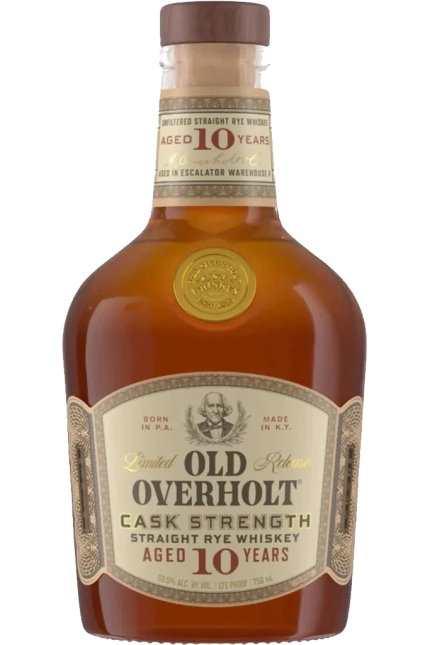 OLD OVERHOLT WHISKEY RYE CASK STRENGTH KENTUCKY 10YR 750ML