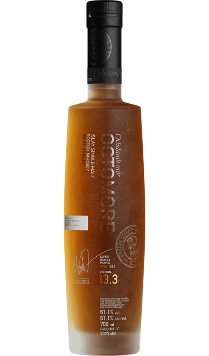 BRUICHLADDICH OCTOMORE SCOTCH SINGLE MALT ISLAY SUPER HEAVILY PEATED THE IMPOSSIBLE EQUATION EDITION 13.3 750ML