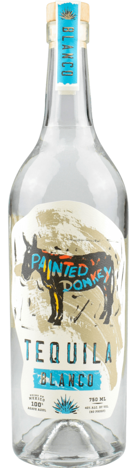 PAINTED DONKEY TEQUILA BLANCO 750ML
