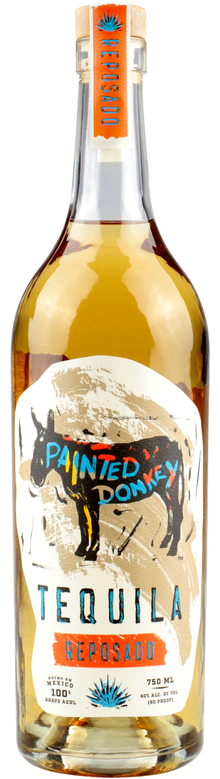 PAINTED DONKEY TEQUILA REPOSADO 750ML