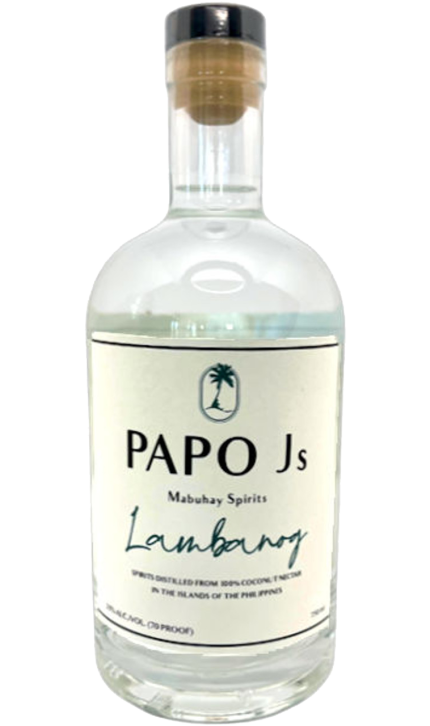 PAPO JS SPIRIT LAMBANOG FROM COCONUT NECTAR PHILIPPINES 750ML