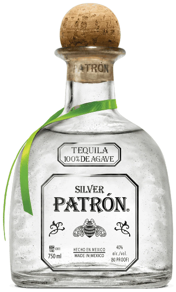 PATRON TEQUILA SILVER GIFT PACK W/ 2 GLASSES 750ML