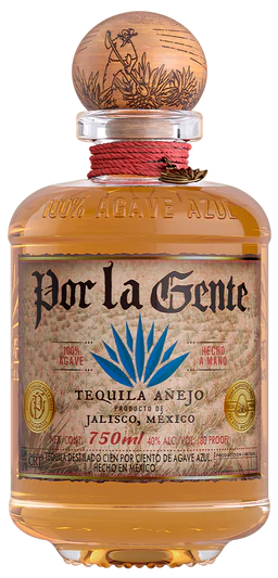 POR LA GENTE TEQUILA ANEJO 750ML