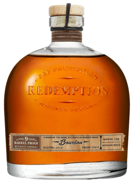 REDEMPTION BOURBON BARREL PROOF KENTUCKY 9YR 750ML