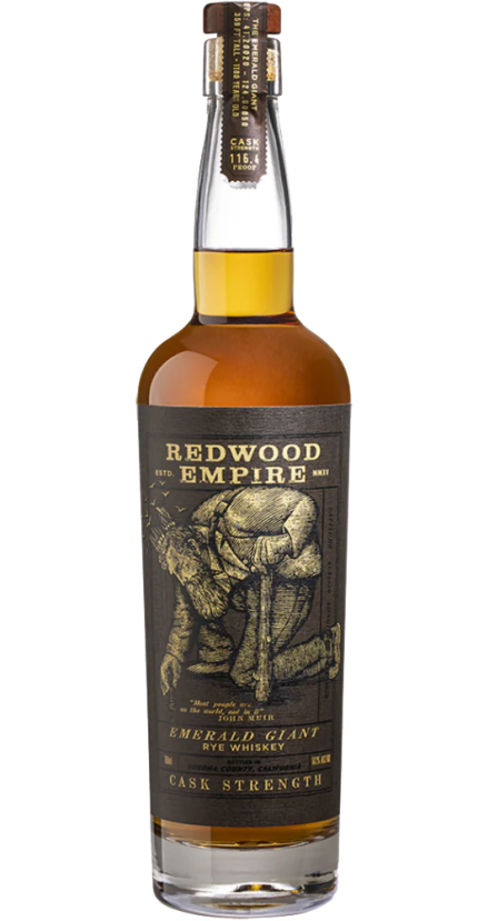 REDWOOD EMPIRE EMERALD GIANT WHISKEY RYE CASK STRENGTH SONOMA COUNTY 750ML