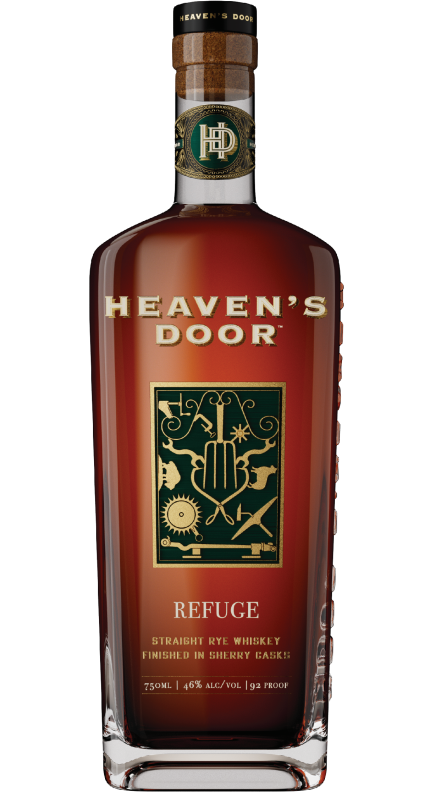 HEAVENS DOOR WHISKEY STRAIGHT RYE REFUGE EDITION FINISHED IN SHERRY CASKS TENNESSEE 750ML