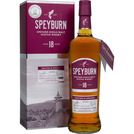 SPEYBURN SCOTCH SINGLE MALT AMERICAN & SPANISH OAK CASKS SPEYSIDE 18YR 750ML
