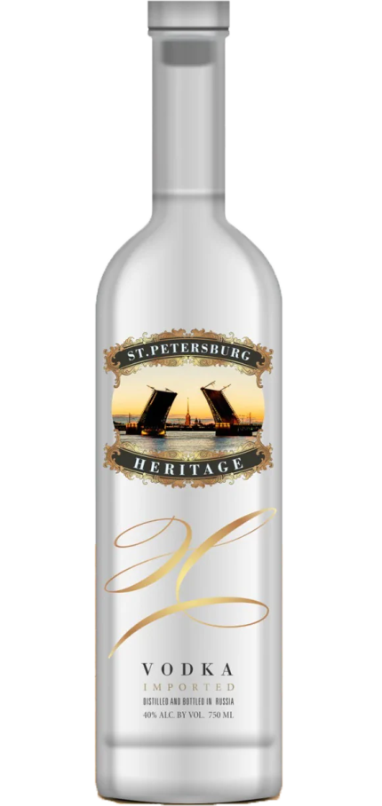 ST PETERSBURG HERITAGE VODKA ULTRA PREMIUM RUSSIA 750ML