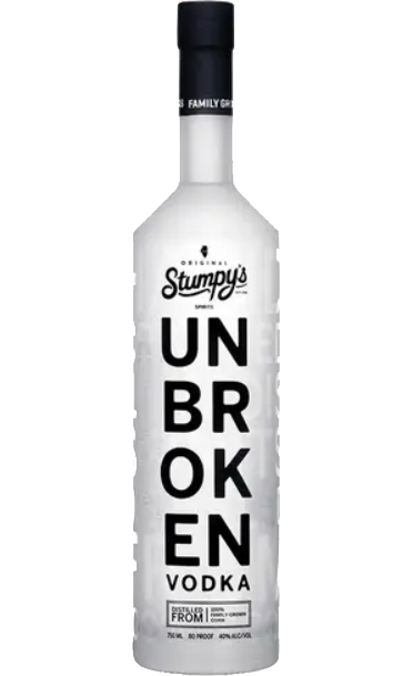STUMPY'S UNBROKEN VODKA DISTILLED FROM CORN ILLINOIS 750ML