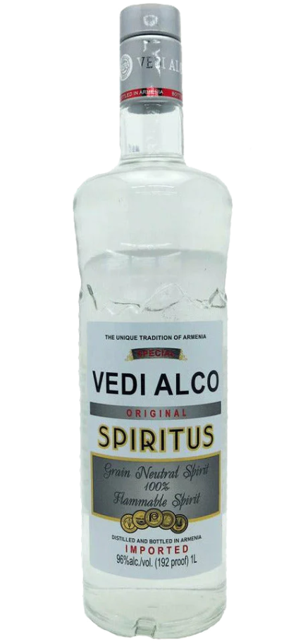 VEDI ALCO SPIRITUS NEUTRAL GRAIN SPIRIT 192PF 1LI