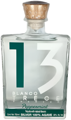 TEQUILA 13 BLANCO PEPPERMINT 750ML
