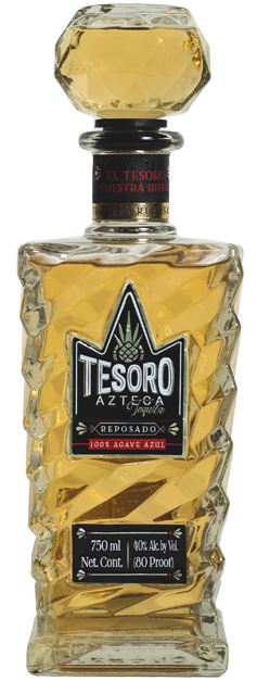 TESORO AZTECA TEQUILA REPOSADO 750ML